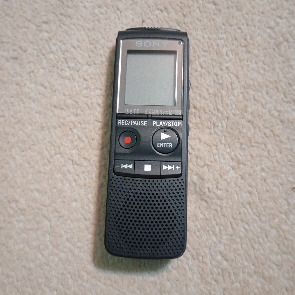Sony ICD-PX820 Digital Voice IC Recorder Handheld Black Portable Dictaphone